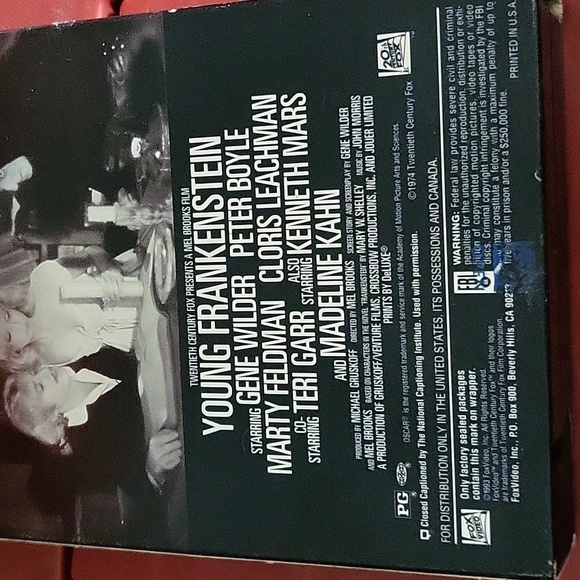 YOUNG FRANKENSTINE 1974 MEL BROOKS GENE WILDER VHS FILM - Picture 5 of 9